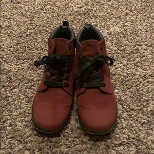 Maroon Dr. Martens
